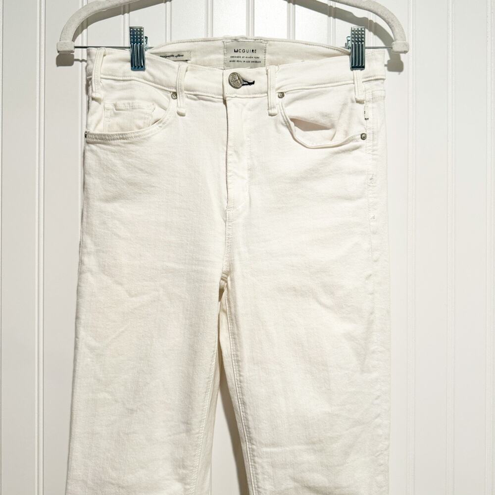 McGuire Majorelle Flare Jeans White Denim Size 27 - Picture 3 of 7